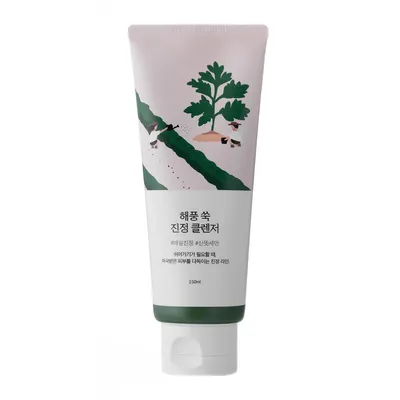 Round Lab Mugwort, Calming Cleanser (Nawilżająco-kojący żel do twarzy z ekstraktem z bylicy pospolitej)