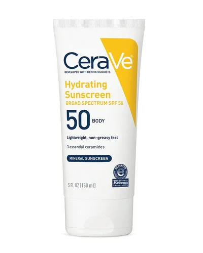 CeraVe Hydrating Sunscreen SPF 50 Body Lotion (Nawilżający balsam do ciała z filtrem przeciwsłonecznym SPF 50)