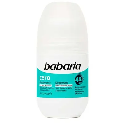 Babaria Natural Cosmetics Zero Deodorant 48h (Antiperspirant w kulce bez soli aluminium i alkoholu)