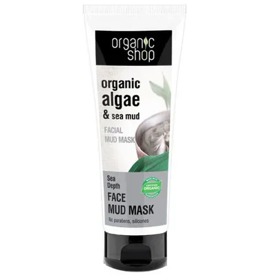 Organic Shop Algae & Mud, Face Mud Mask (Maseczka do twarzy `Algi i błoto z Morza Martwego`)