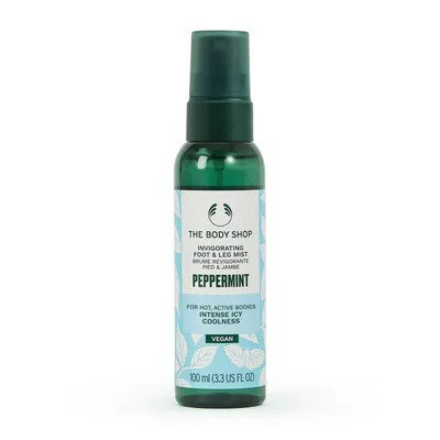 The Body Shop Peppermint, Invigorating Foot & Leg Mist (Mięta, Wegańska orzeźwiająca mgiełka do stóp i nóg)