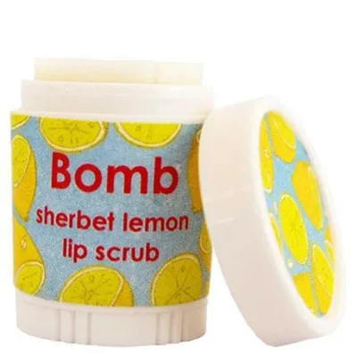 Bomb Cosmetics Sherbet Lemon, Lip Scrub (Scrub do ust `Cytrynowy sorbet`)