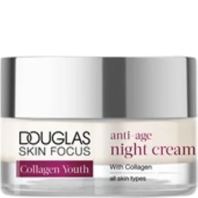 Douglas Collection Skin Focus, Collagen Youth Anti-age Night Cream (Krem do twarzy z kolagenem)