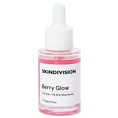 SkinDivision Berry Glow, 12% AHA + 1% BHA Glow (Borówkowe serum złuszczające)
