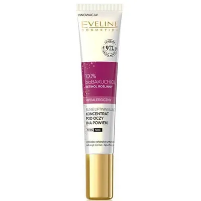 Eveline Cosmetics 100% Biobakuchiol, Silnie liftingujący koncentrat pod oczy i na powieki