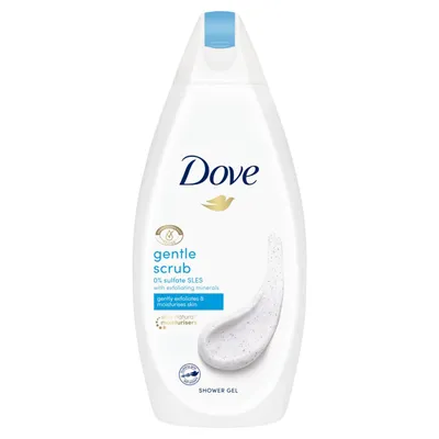 Dove Gentle Scrub Body Wash 0% Sulfate SLS (Żel pod prysznic)