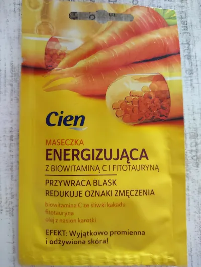 Cien Maseczka energizująca z biowitaminą C  i fitotauryną