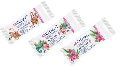 Cleanic Paradise Garden, Refreshing Wet Wipes (Chusteczki odświeżające z płynem antybakteryjnym (różne rodzaje))