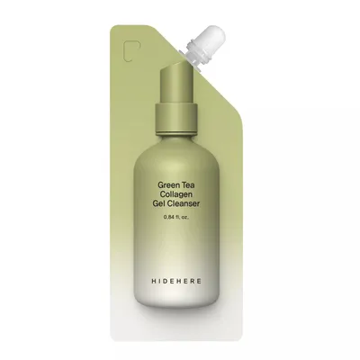 Hidehere Green Tea & Collagen, Gel Cleanser (Kolagenowy żel do mycia twarzy z zieloną herbatą)