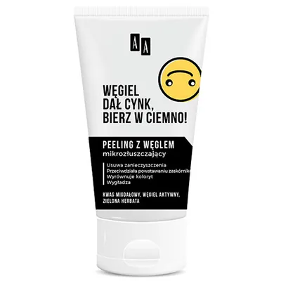 AA Emoji, Peeling z węglem mikrozłuszczający `Węgiel dał cynk, bierz w ciemno`