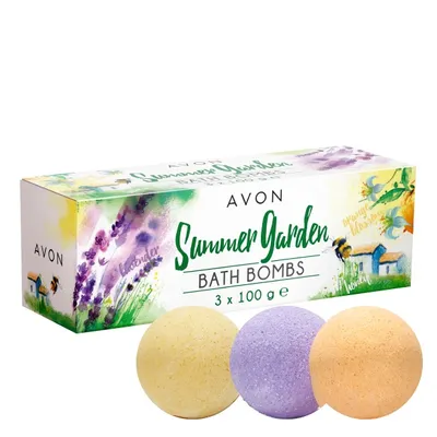 Avon Summer Garden Bath Bombs (Musujące kwiatowe kule do kąpieli)