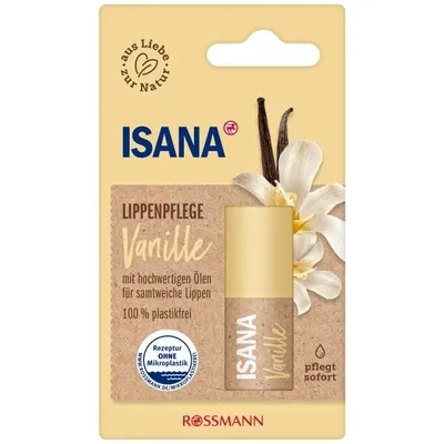 Isana Lippenpflege Vanille (Waniliowa pomadka ochronna do ust)