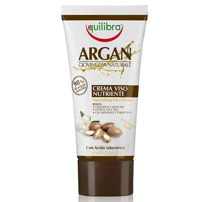 Equilibra Argan, Crema Viso Nutriente (Odżywczy krem do twarzy)