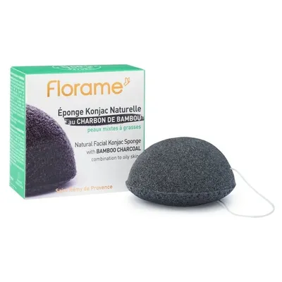Florame Eponge Konjac Naturelle au Charbon de Bambou (Gąbka konjac z węglem aktywnym)