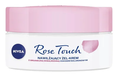 Nivea Rose Touch, Nawilżający żel-krem do twarzy z organiczną wodą różaną i kwasem hialuronowym