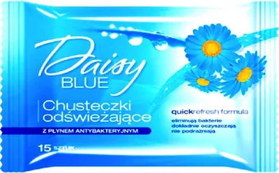 Daisy Blue Chusteczki odświeżające bez alkoholu
