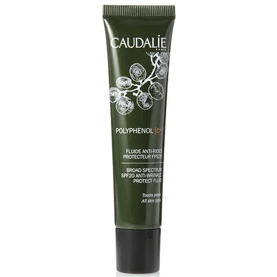 Caudalie Polyphenol [C15], Fluide Anti-Rides Protecteur FPS20 [SPF20 Anti-Wrinkle Protect Fluid] (Fluid przeciwzmarszczkowy)