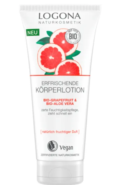 Logona Eerfeischende Körperlotion Bio-Grapefruit & Bio-Aloe Vera (Odświeżający balsam do ciała)