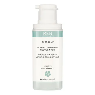 REN Evercalm, Ultra Comforting Rescure Mask (Kojąco-łagodząca maska na twarz)