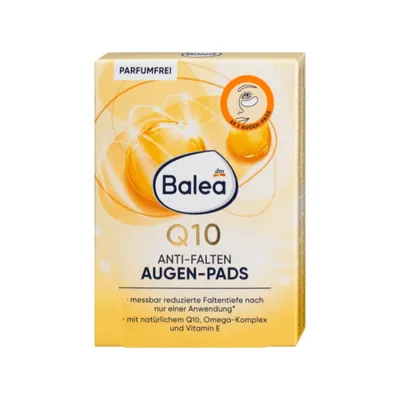 Balea Q10 Anti-Falten Augen Pads (Przeciwzmarszczkowe płatki pod oczy z Q10 (nowa wersja))