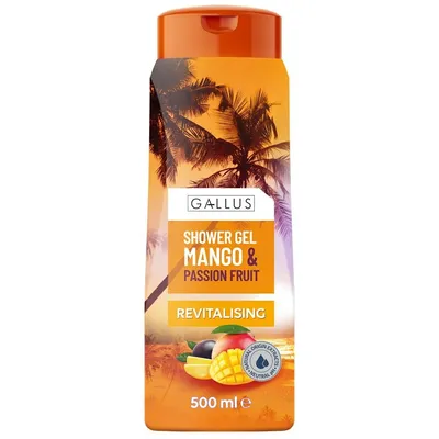 Gallus Revitalising Shower Gel Mango & Passion Fruit (Rewitalizujący żel pod prysznic `Mango i marakuja`)
