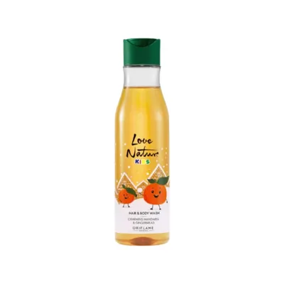 Oriflame Love Nature Kids, Hair & Body Wash (Żel do mycia włosów i ciała Mandarynka i pierniczki)