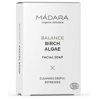 Madara Organic Skincare Balance, Birch & Algae Facial Soap (Normalizujące mydło do mycia twarzy `Brzoza i algi`)