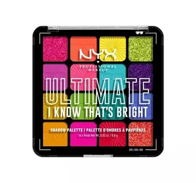 NYX Professional Makeup Ultimate Shadow Palette I Know That's Bright (Paleta cieni do powiek)