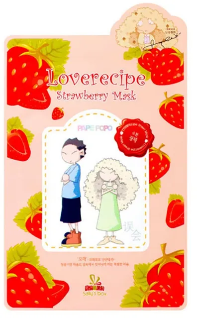 Love Recipe Sally's Box, Strawberry Mask, (Maska w płachcie `Truskawka`)