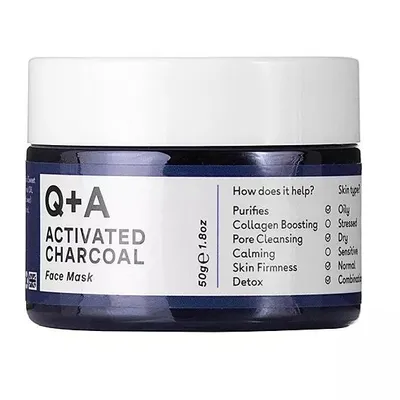 Q+A Activated Charcoal  Face Mask (Maska do twarzy z aktywnym węglem)