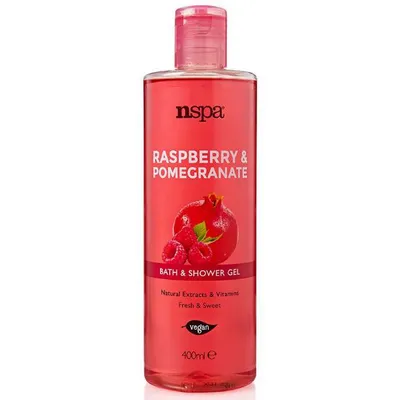 NSpa Beauty Rituals Raspberry & Pomegranate Bath and Shower Gel (Żel do kąpieli i pod prysznic z malinami i granatami)