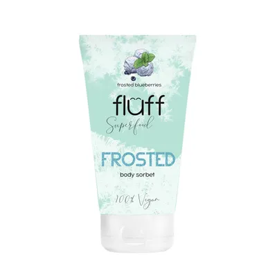 Fluff Superfood, Frosted, Frosted Blueberries Body Sorbet (Sorbet do ciała `Mrożone borówki`)