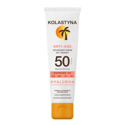 Kolastyna Hyaluron, Anti-Age, Ochronny krem do twarzy SPF50