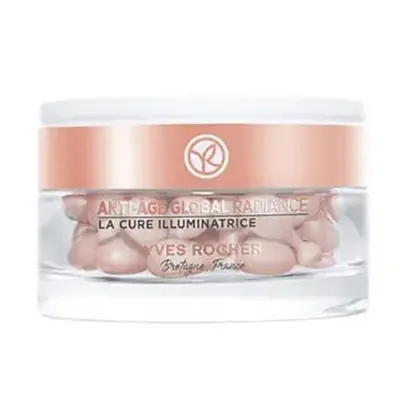 Yves Rocher Anti-Age Global Radiance, La Cure Illuminatrice (Kuracja rozświetlająca do twarzy w kapsułkach)