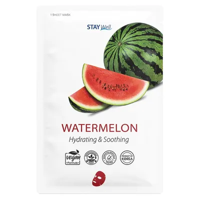 Stay Well Watermelon Face Mask (Maseczka do twarzy w płachcie z arbuzem)