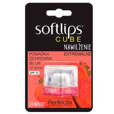 Perfecta Lip Balm, Softlips, Balsam do ust 5w1 SPF 15 `Truskawka`