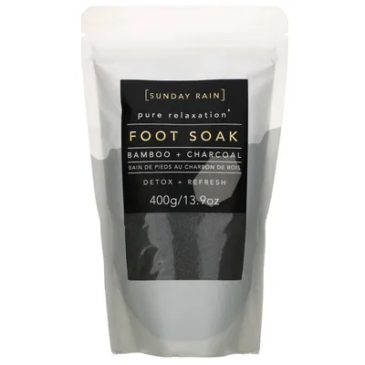 Sunday Rain Foot Soak Bamboo & Charcoal (Peeling do stóp)