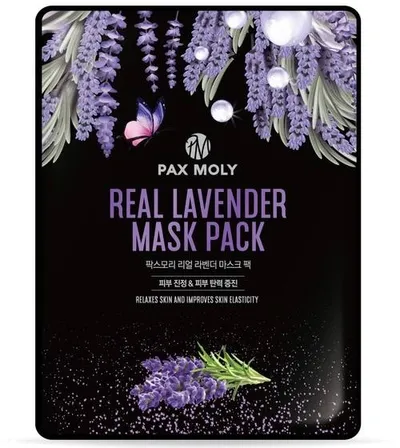 Pax Moly Real Lavender Mask Pack (Oczyszczająca maska w płachcie)