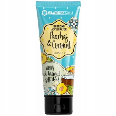 SuperTan Super Sensations, Peaches&Coconut Cream (Bronzer i przyspieszacz opalania 2w1)
