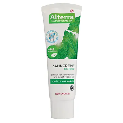 Alterra Bio-Minze Zahncreme (Miętowa pasta do zębów z bio-miętą i fluorem)