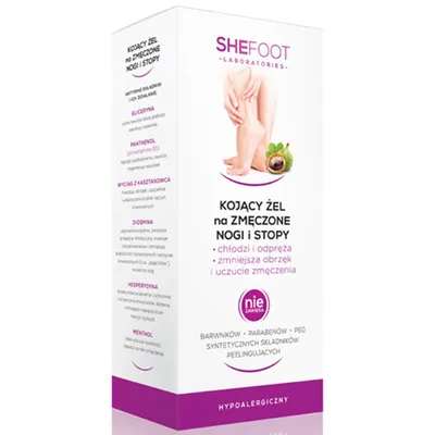 SheFoot Żel kojący na zmęczone nogi i stopy