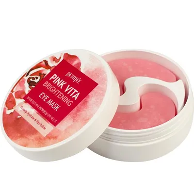 Petitfee Pink Vita Brightening Eye Mask (Rozjaśniające płatki pod oczy)