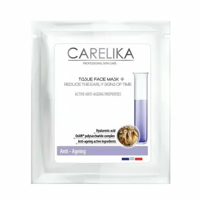 Carelika Anti - ageing Tissue Face mask (Przeciwstarzeniowa maska w płachcie z kwasem hialuronowym)