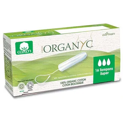 Organyc Organic Tampons Super (Organiczne tampony bez aplikatora)