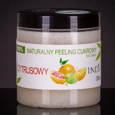 India Naturalny peeling cukrowy cytrusowy