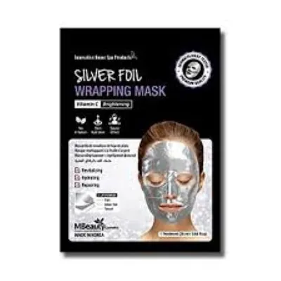 MBeauty Silver Foil Wrapping Mask (Rozświetlająca maska na srebrnej folii z witaminą C)