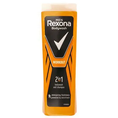 Rexona Men Workout, 2 in 1 Bodywash & Shampoo (Żel pod prysznic 2 w 1)
