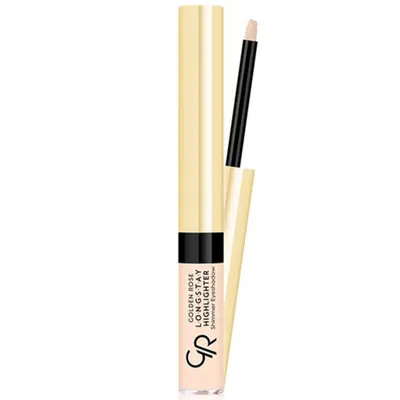 Golden Rose Longstay Highlighter Shimmer Eyeshadow (Rozświetlacz do twarzy z pędzelkiem)