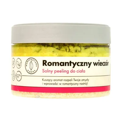 Manufaktura Piękna Solny peeling do ciała `Romantyczny wieczór`