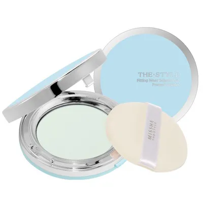 Missha The Style, Fitting Wear Sebum Cut Pressed Powder (No.1/Clear Mint) (Puder prasowany do cery tłustej)